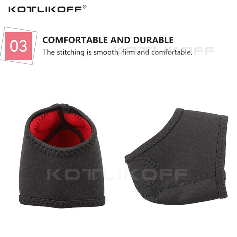 KOTLIKOFF Heel Cushion Socks For Men Women Plantar Fasciitis Achilles Tendonitis Calluses Spurs Cracked Pain Relief Inserts Pads