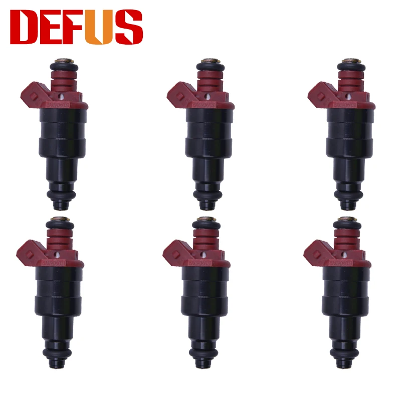 DEFUS 6X Fuel Injector Nozzle BAC906031 For V W Golf III 1H1 1.8L 91-97 Injection Engine Valves Gasoline High Impedance Bico NEW