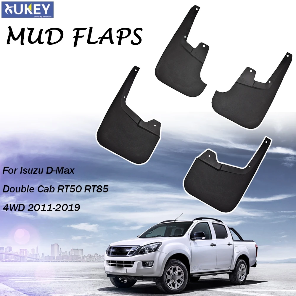 Molded Car Mud Flaps For Isuzu D Max Dmax 2WD 4WD 2011-2019 Holden Colorado 7 V Cross 4x4 Mudflaps Splash Guards Flap Mudguards