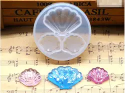 1 piece Shell Shape Epoxy Silicone Molds DIY Pendant Jewelry tools Equipments Resin Casting Mould Craft Tool with hole