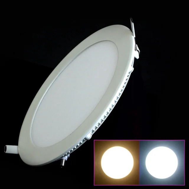 

LED Downlight Dimmable 3W 4W 6W 9W 12W 15W 25W Round Ultrathin SMD 2835 Power Driver Ceiling Panel Lights Cool Warm White