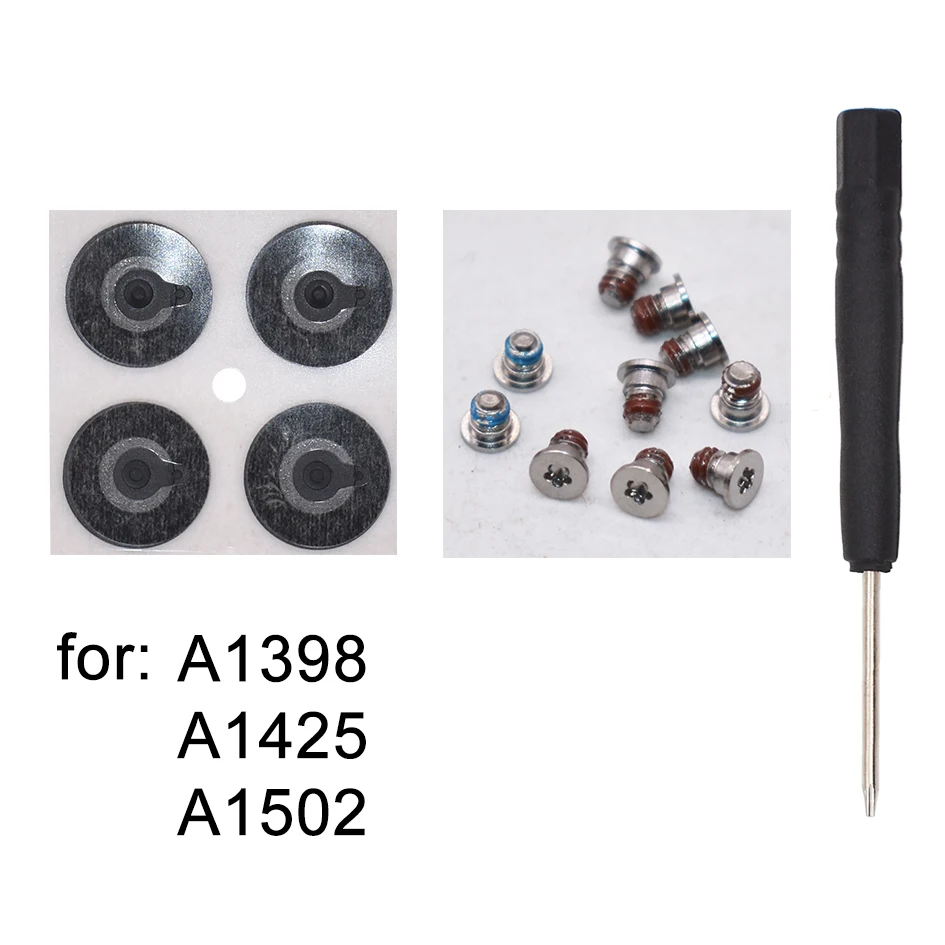 For Pro A1278 A1286 A1297 Air A1465 A1466 A1369 A1370 Retina A1398 A1425 A1502 Rubber Feet Bottom Screws Screwdriver 100pcs/lot