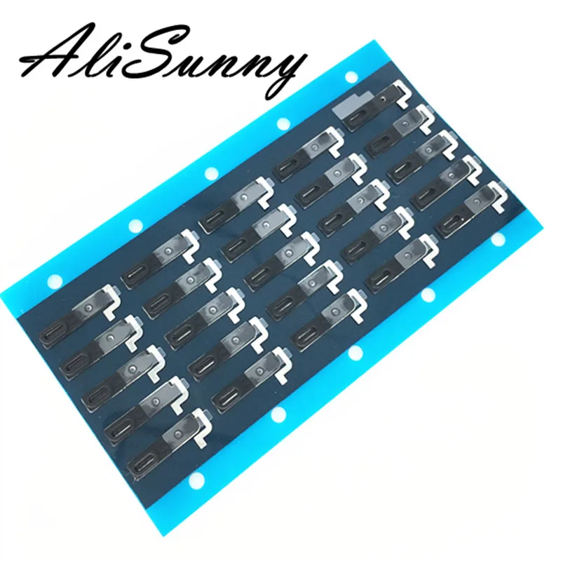 AliSunny 50pcs Earpiece Mesh for iPhone 7 6 6S Plus X XS Max 11 12 Anti Dust Adhesive Sticker Receiver Net Double Speaker Tape