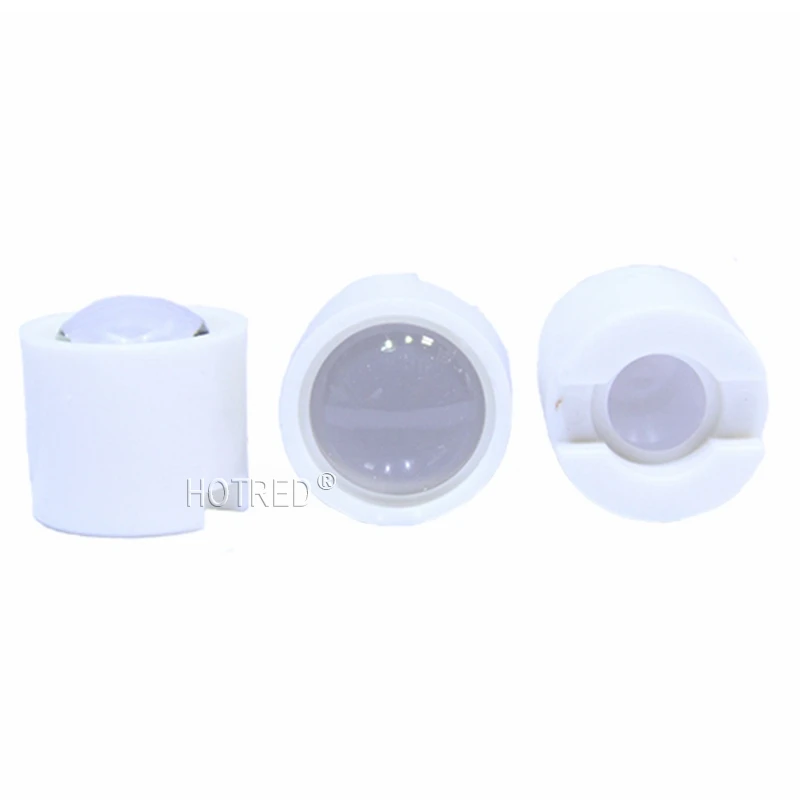 LED Lens 10 Degree IR Focus Reflector Collimator 14.5mm Lenses with Black White Holder For 1W 3W 5W High Power COB Lamp Light
