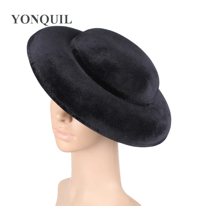 

High Quality 30CM Large Fascinator Base Winter Flannelette Hat Base Wedding Kentucky Derby Ascot Race Accessories Hat 5Pcs/Lot
