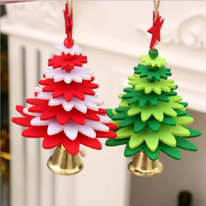 10PCS Christmas Decorations Xmas Tree Bell  Christmas Bell Ornaments Christmas Decorations for Home