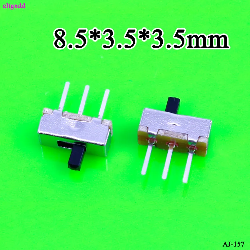 Cltgxdd 100 шт. SS12D00 SS-12D00 3 мм 4 мм 5 мм 1P2T переключатель прерыватель ВКЛ-ВЫКЛ мини 1 способ 2 полоса слайд переключатель Монтаж печатной платы