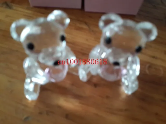 Fedex DHL Shipping Free Crystal Collection Bear Figurines Boy Baby Birthday Gift Favors,100pcs/lot