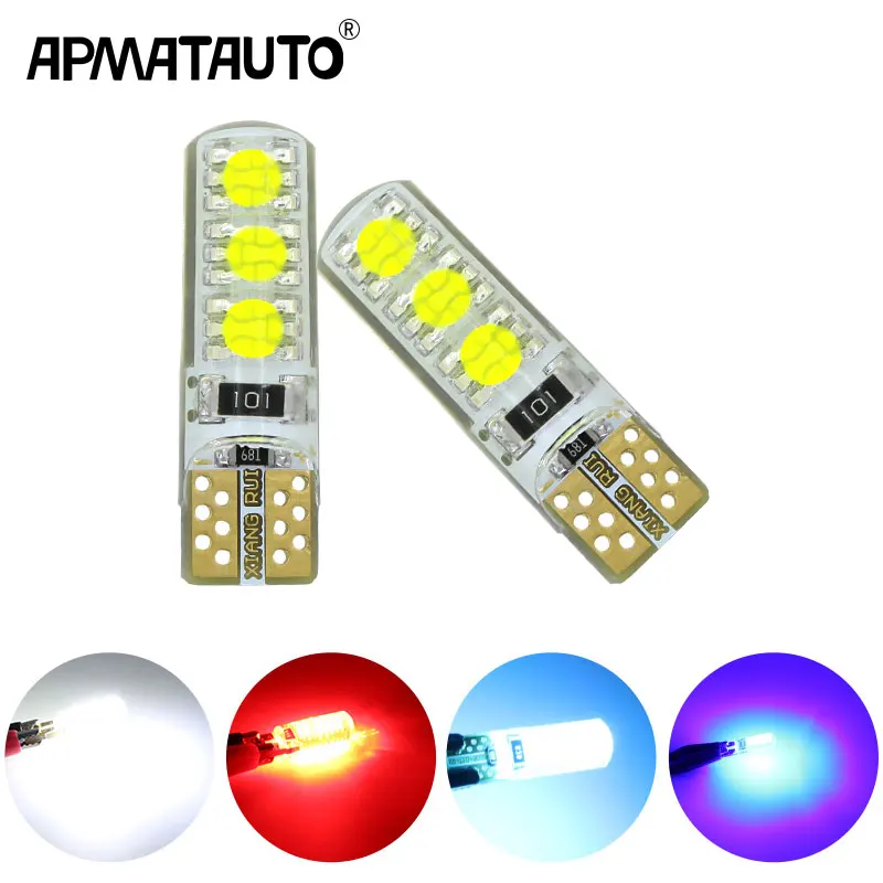 2x T10 LED Canbus W5W 194 192 168 LED Car Parking Light side Interior light W5W For Volvo Toyota Subaru Peugeot Nissan Kia Lada