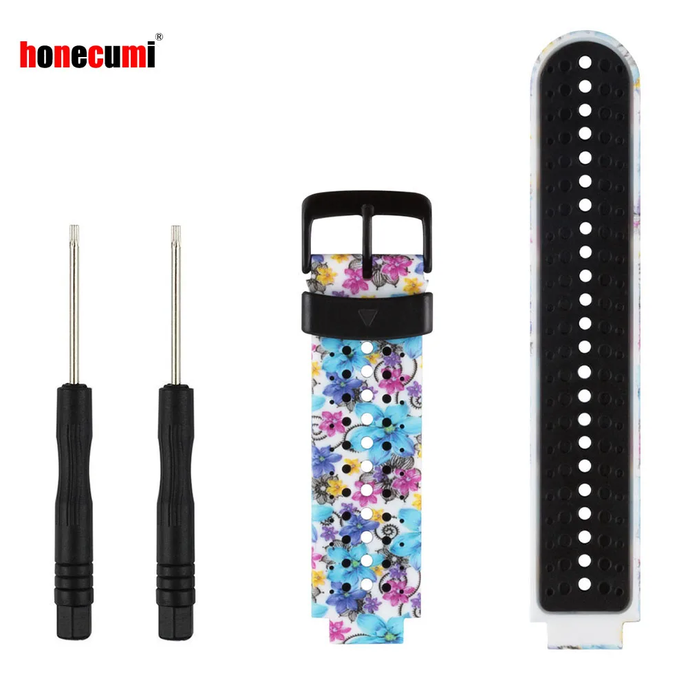 Honecumi-Correa de silicona para reloj inteligente, repuesto para Garmin Forerunner 220, 230, 235, 620, 630, 735XT, 235 Lite, deportivo