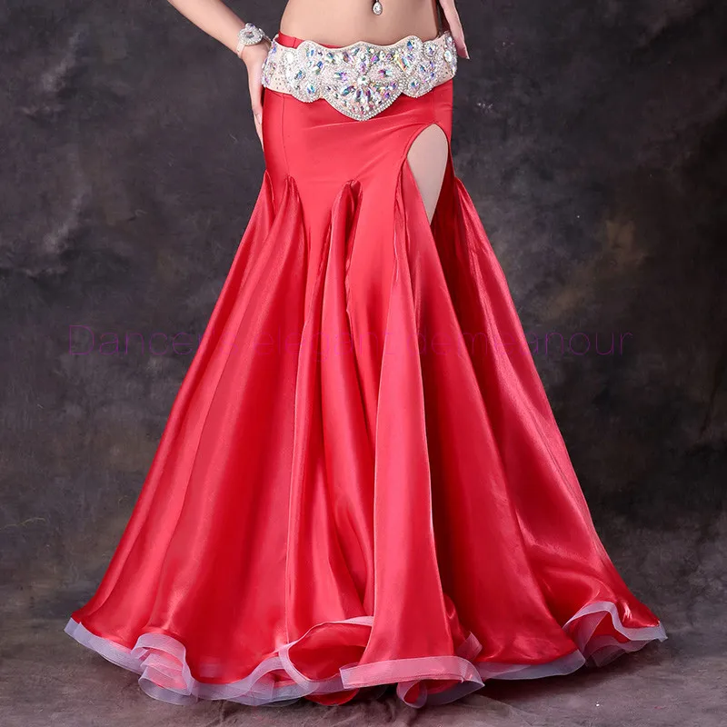 New belly dance costumes sexy senior ice silk belly dance skirt  for women belly dancing skirts free to make TH210B