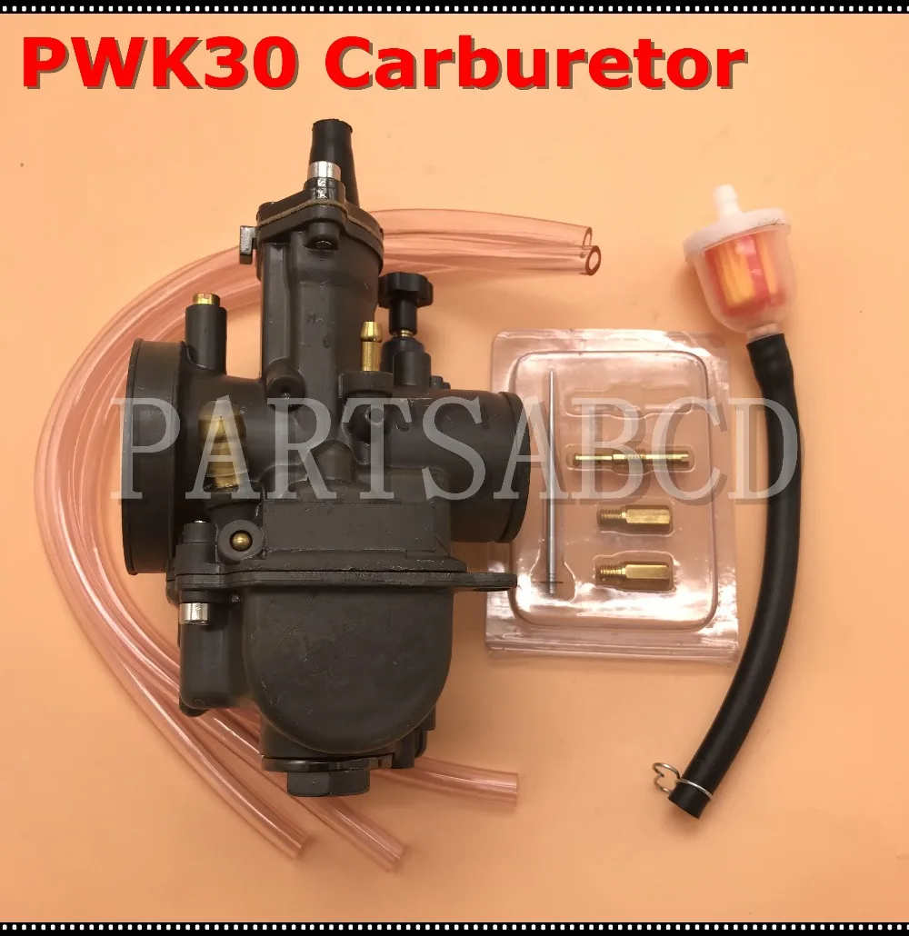 PWK 30mm Flat Slide Carburetor For HONDA RTL250 CR80 CR85R CR125 NSR50 NSR80