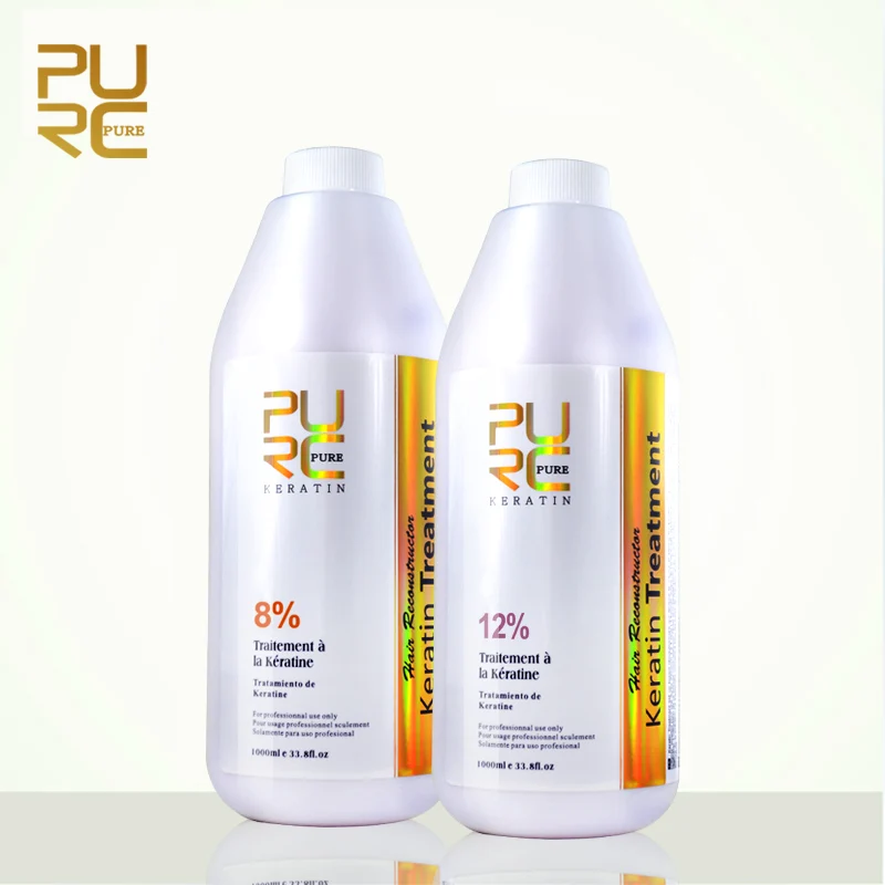 

PURC Brazilian Keratin Treatment Straightening Hair 8% Formaldehyde and 12% Formaldehyde Straighten Hair Products Hair Care PURE