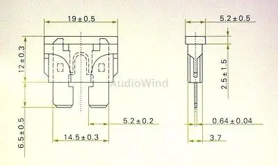 40A / 32V Car Auto Medium Blade ATO Fuses, 40 AMP, x20