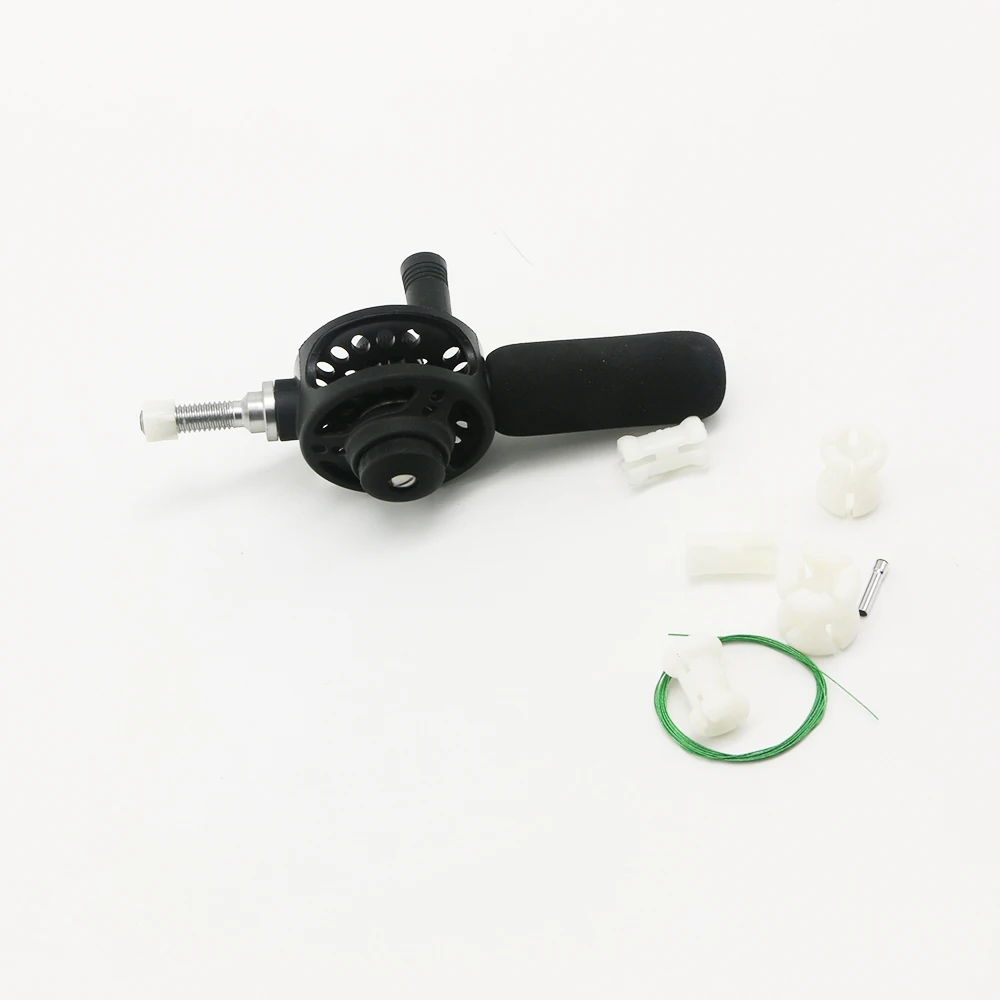 High Qulitiy Ratio 1:1 Fly Reel 18cm Pass Pole Fly Fishing Reel with Accessories Former Rafting Reel Boat Ice Fishing Wheel T45