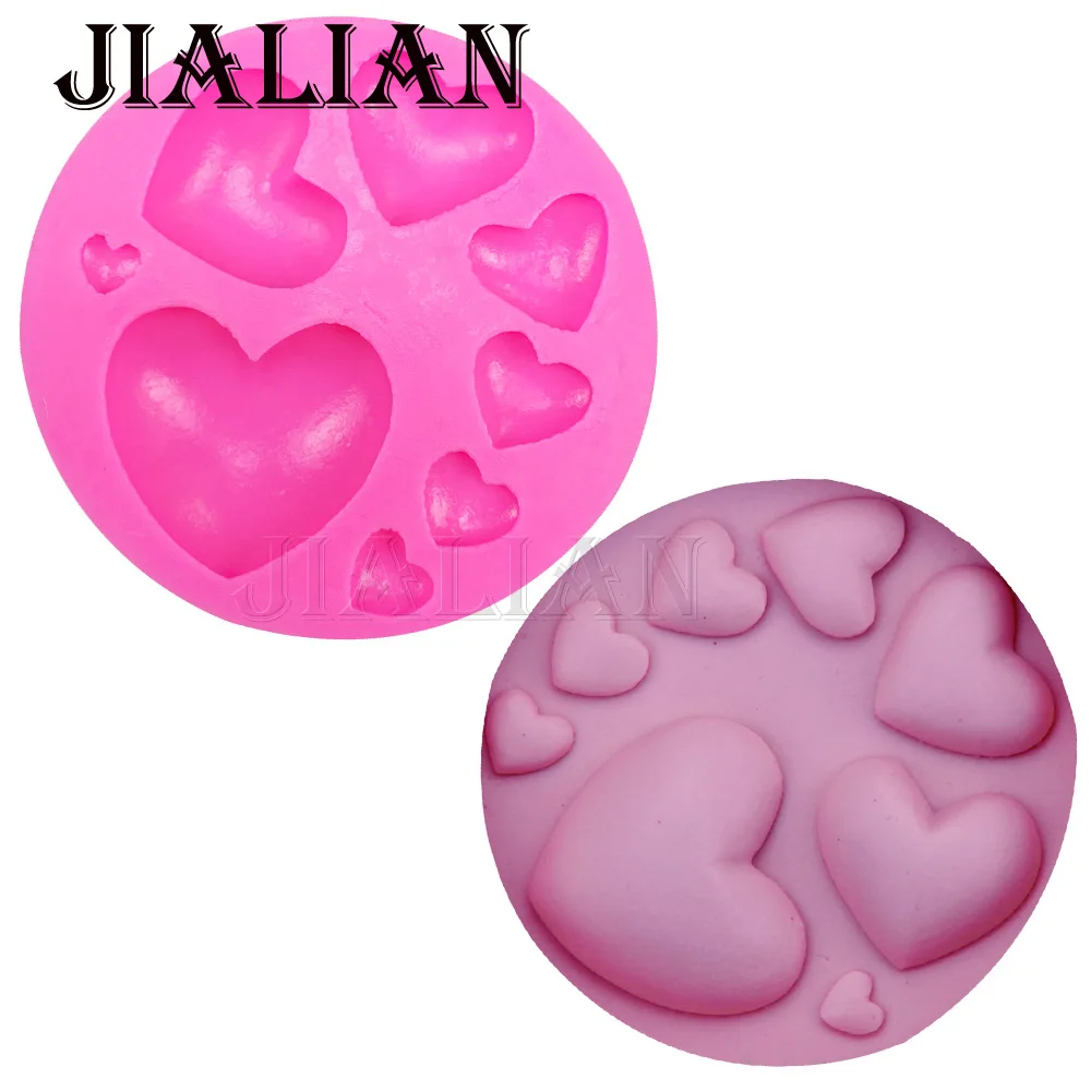 

Many love hreat chocolate Molds wedding cake decorating tools DIY baking fondant silicone mold T0392