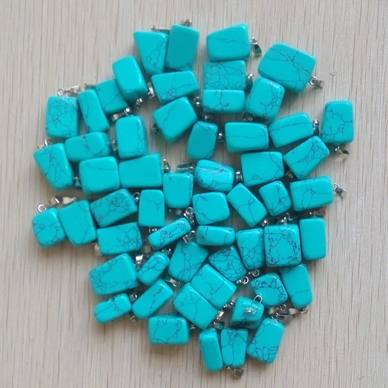 Wholesale 50pcs/lot 2023 hot selling trendy Assorted Natural stone Mixed Irregular shape pendants charms jewelry