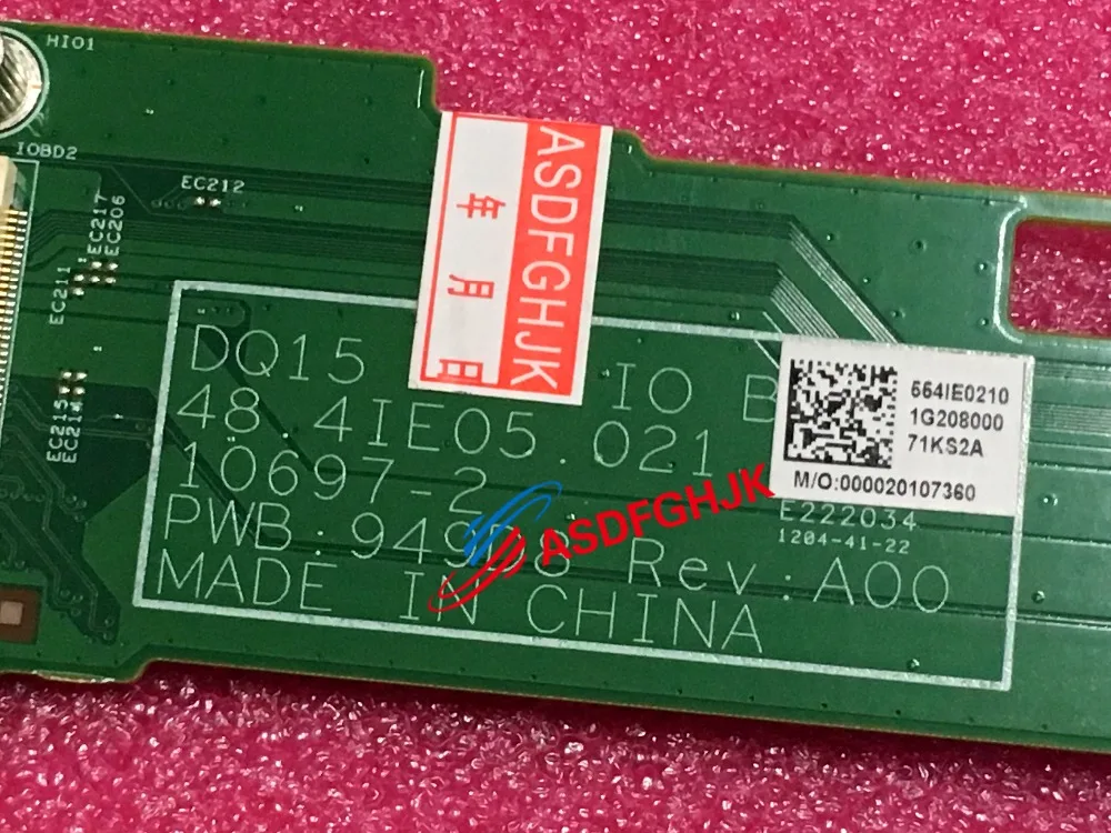 UseFOR DELL Inspiron 15 M5110 Audio Jack Port Ethernet USB THA01 48.4IE05.021 55.4IE02.101G Y8F7C 0Y8F7C CN-0Y8F7C 100% TESED OK image 3
