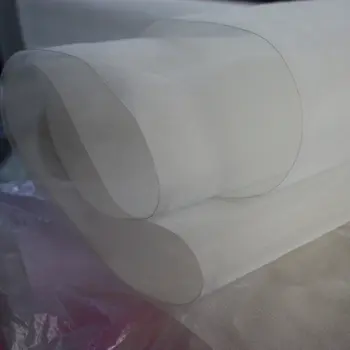 בד אורגנזה משי תות לבן טבעי 100% גזה Tecido Meter 8 best sales בד משי לבן - №5