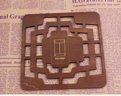 

1PC New Wooden Envelope Template, Different Sizes Manual Stencil Mould Make Envenlops(SS-5960)