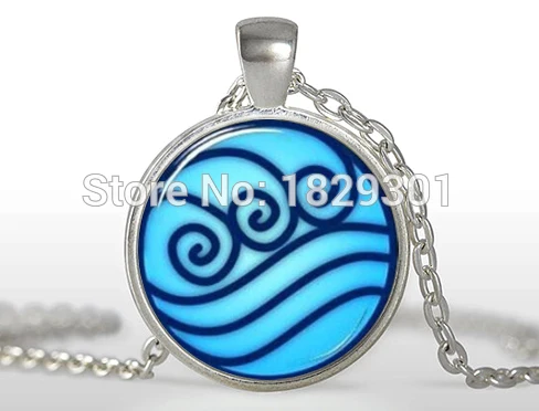 Water Tribe Necklace Avatar the Last Airbender Jewelry Glass Dome Pendant Necklace HZ1