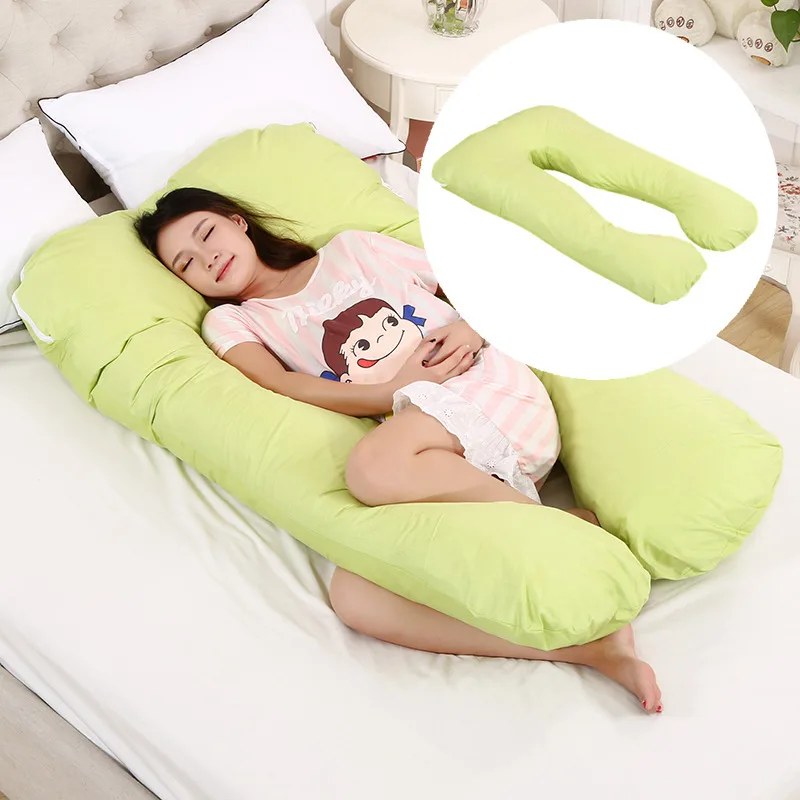 Oreiller de grossesse en forme de U pour femmes enceintes, dormeur sur le côté, literie pour tout le corps, coussin long pour dormir, oreillers