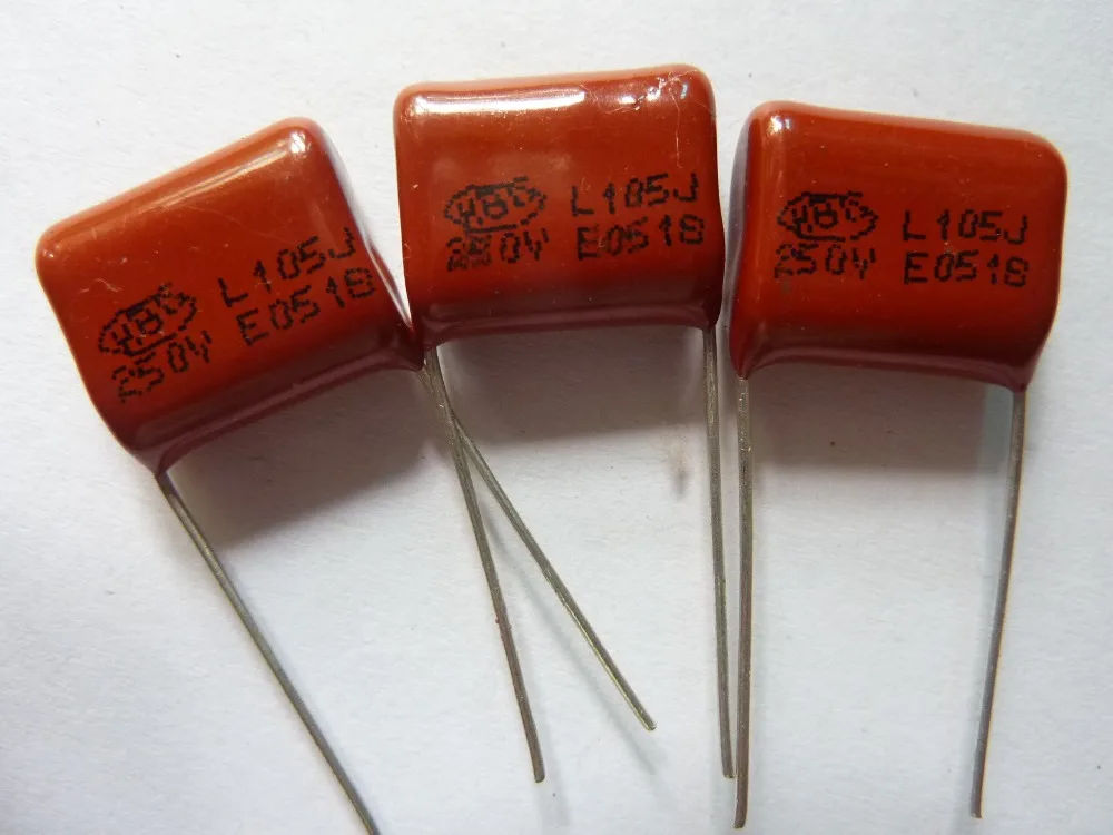 

20pcs CBB 105 250V 105J CL21 1uF 1000nF P15 Metallized Polypropylene Film Capacitor