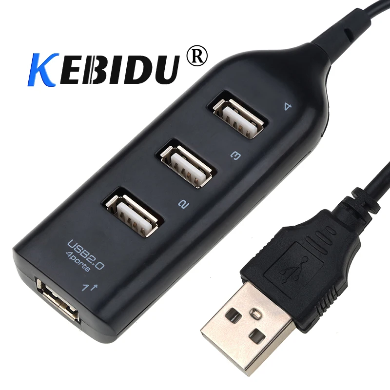 Car Charger Splitter USB 2.0 High Speed 4 Port Cigarette Lighter Splitter Hub Adapter For PC Laptop Computer Notebook Phone Auto