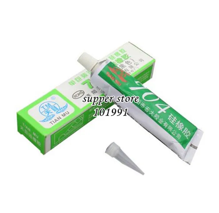 10pcs/lot 704 fixed high temperature resistant silicone rubber insulated sealing glue 704 waterproof silicone thermal conductive