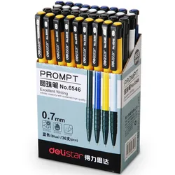 Deli Ballpoint Pens 0.7mm Blue Ink Office School Supplies Stationery 6546