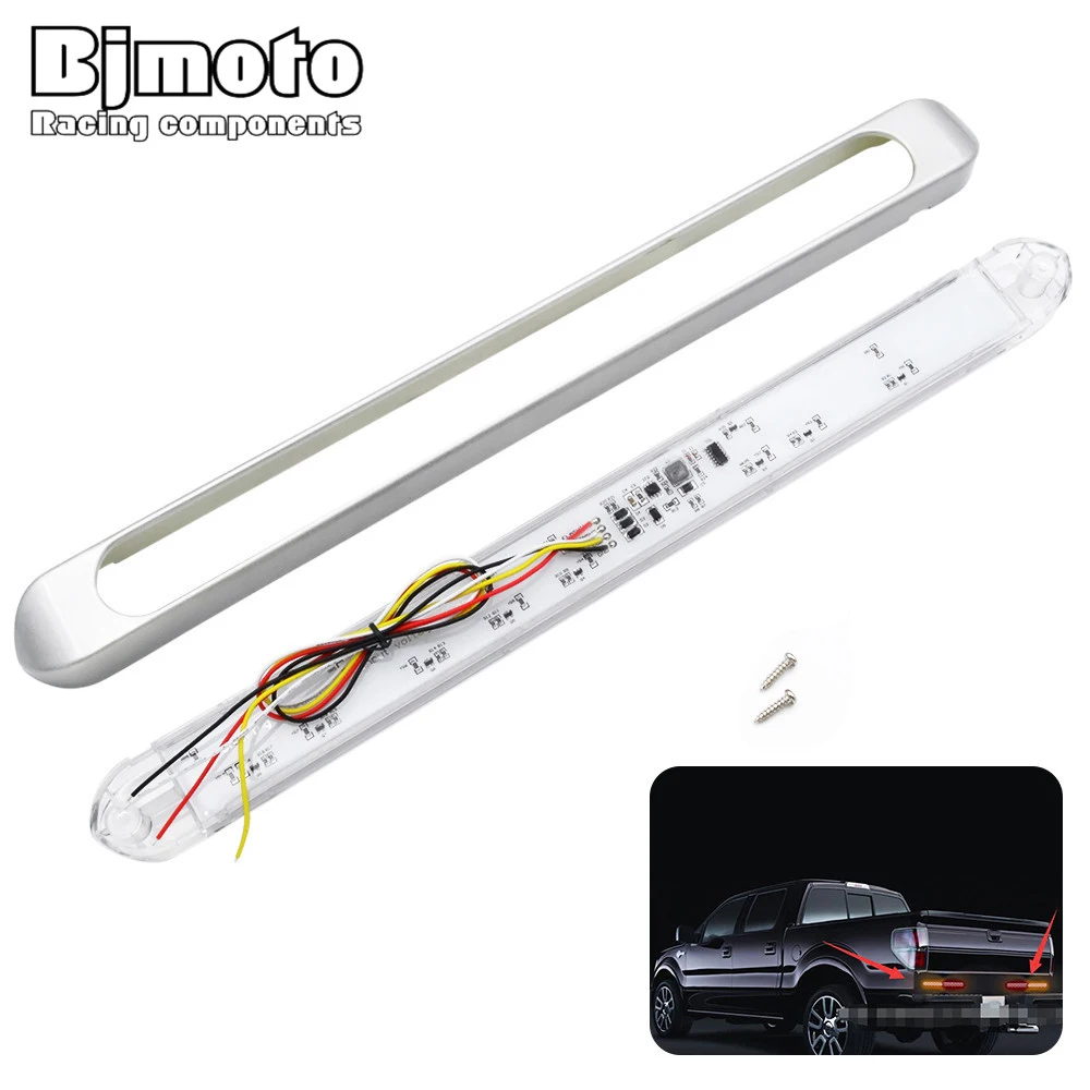 BJMOTO Car-styling 12V Led Universal Automobiles Tail Brake Stop Turn Signal Integrated Light for Truck