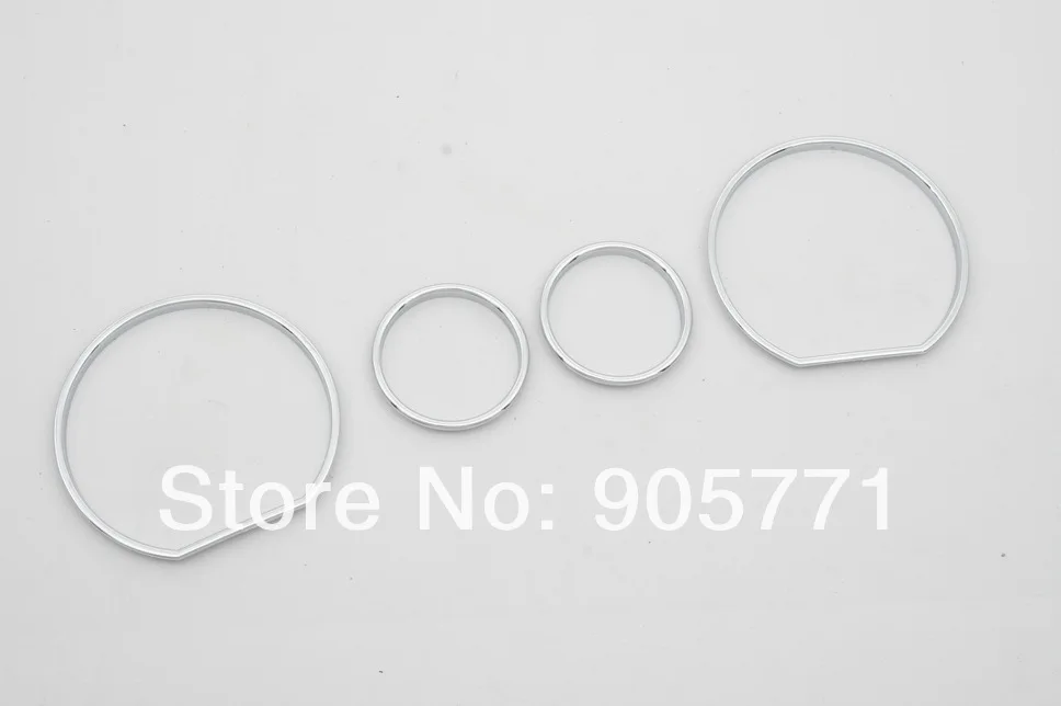 Chrome Dashboard Gauge Ring Bezel Set for BMW E36