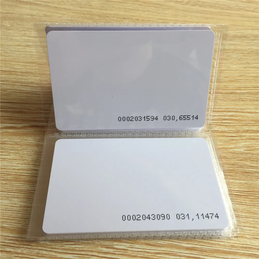 50pcs/lot EM ID CARD TK4100 reaction ID card 125KHZ EM4100 RFID Card for Access Control Time Attendance