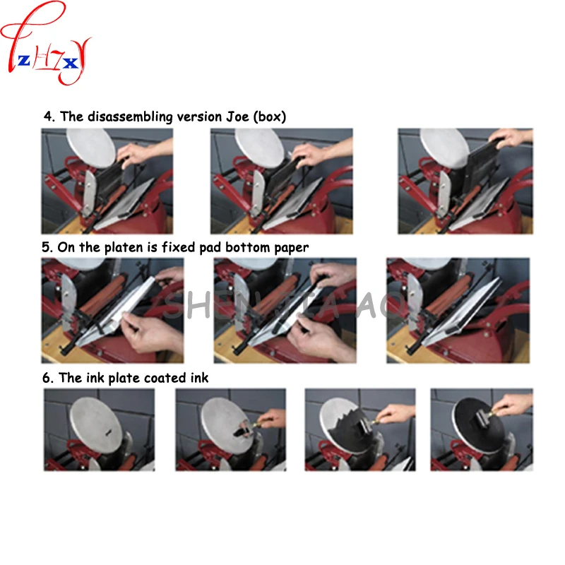 1 قطعة YJ-06 مطبعة حروف يدوية (قرص) مطبعة طباعة بطاقات الأعمال ماكينة طباعة يدوية ملونة