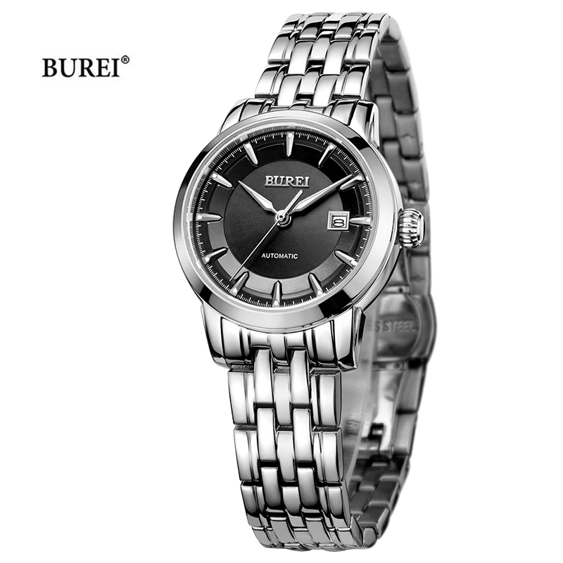 BUREI Brand Ladies Dress Watch Women\'s Luxury Waterproof NH05 Movement Automatic Mechanical Wristwatches for Women Reloj Mujer