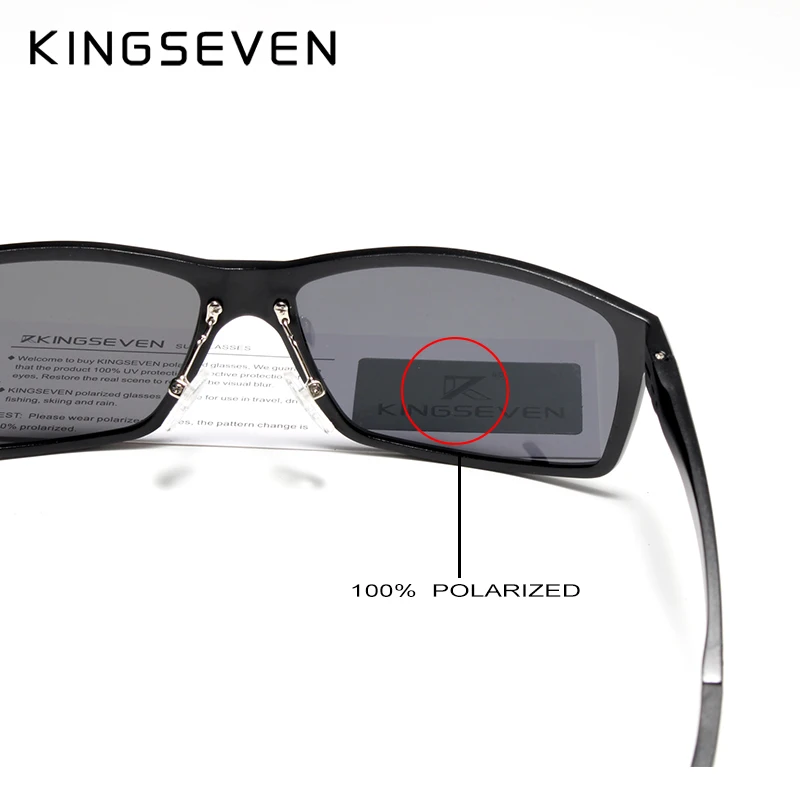 KINGSEVEN-gafas de sol de aluminio y magnesio para hombre, lentes polarizadas para conducir, UV400, N7021