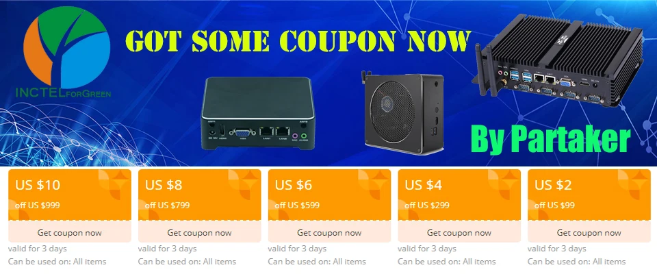 Partaker Mini PC Intel Core I5 1235U I7 1255U DDR5 RAM 4 x LAN TPM2.0 2 x DP 12~24V DC RS485 GPIO AGV AMR Industrial Compter IPC