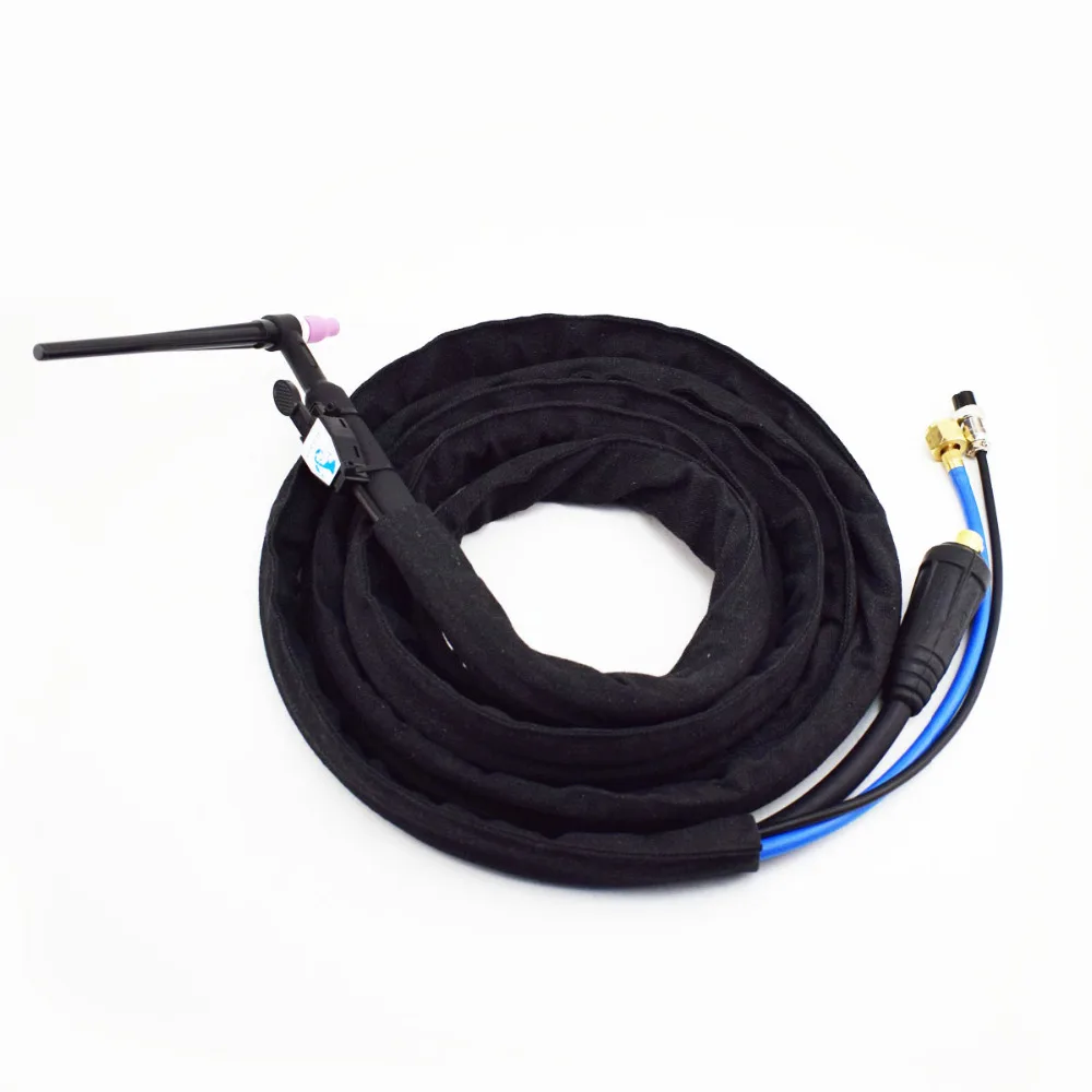 4M 125Amps TIG Torch WP-9F with DKJ 35-50 Connector Flexible head Power Gas Hose Separated Type