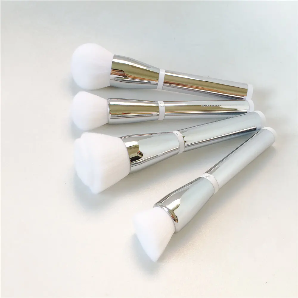 IT Heavenly Skin 702 703 704 Full Coverage Foundation Makeup Brushes Synthetic Silver Handle Luxury Beauty Cosmetics Tools