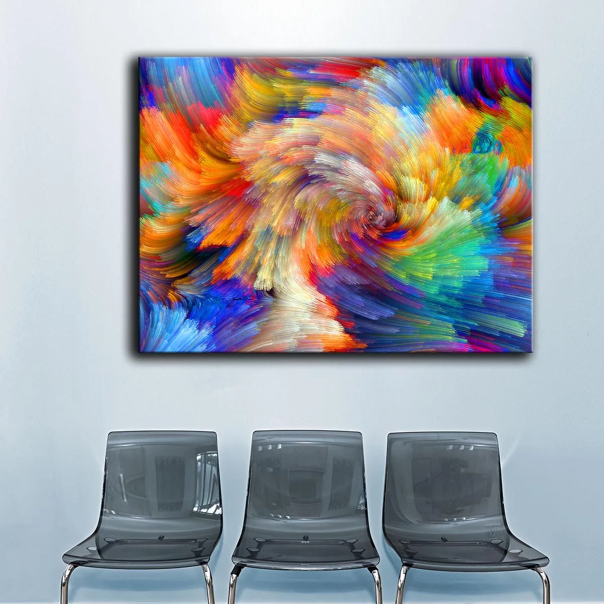 Huge Size the amount of color spot color pattern wall painting for home decor ideas print on canvas oil painting no frame