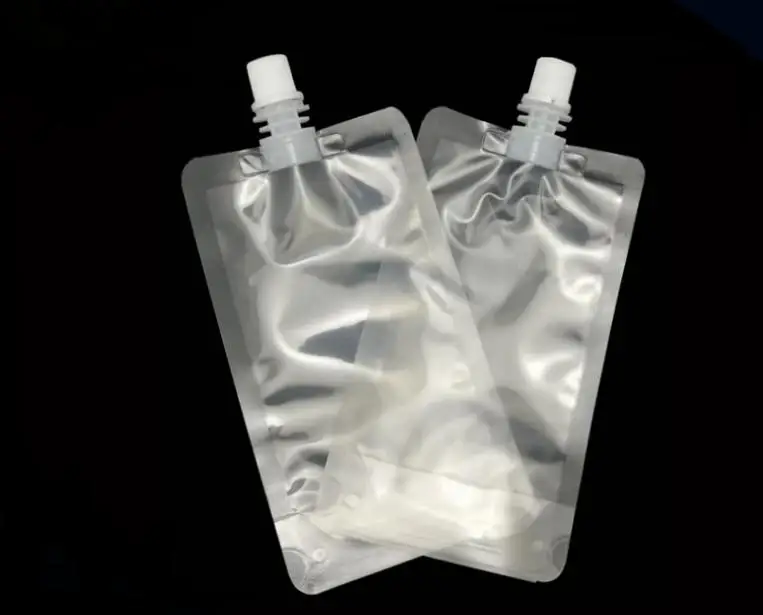 150ml clear plastic food grade stand up breast milk drink doy pack spout packages pouch bag SN1576