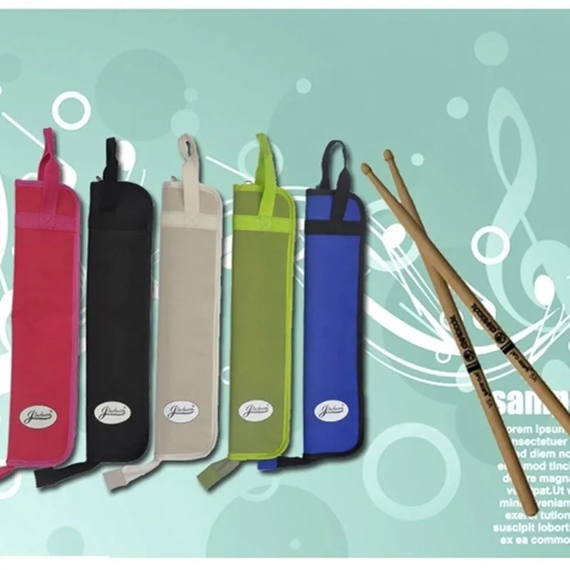 High quality portable waterproof drum stick soft bag drumsticks rack gig cover case 8 color backpack with should strap cute gift