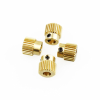 4pcs High Quality 3D Printer Extrusion Wheel Special Brass Extrusion wheel 26 Tooth Gear for Extruder filaments