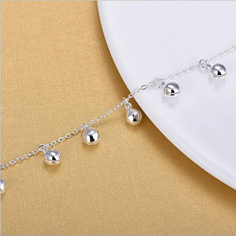 Everoyal cavigliera in argento 925 di alta qualità per gioielli da donna campana di moda bracciale in argento accessori per feste da ragazza Bijou