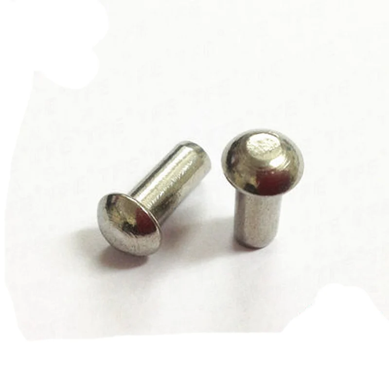 

20pcs M4 304 stainless steel Semicircular solid rivet Round head solids rivets 6mm-20mm Length