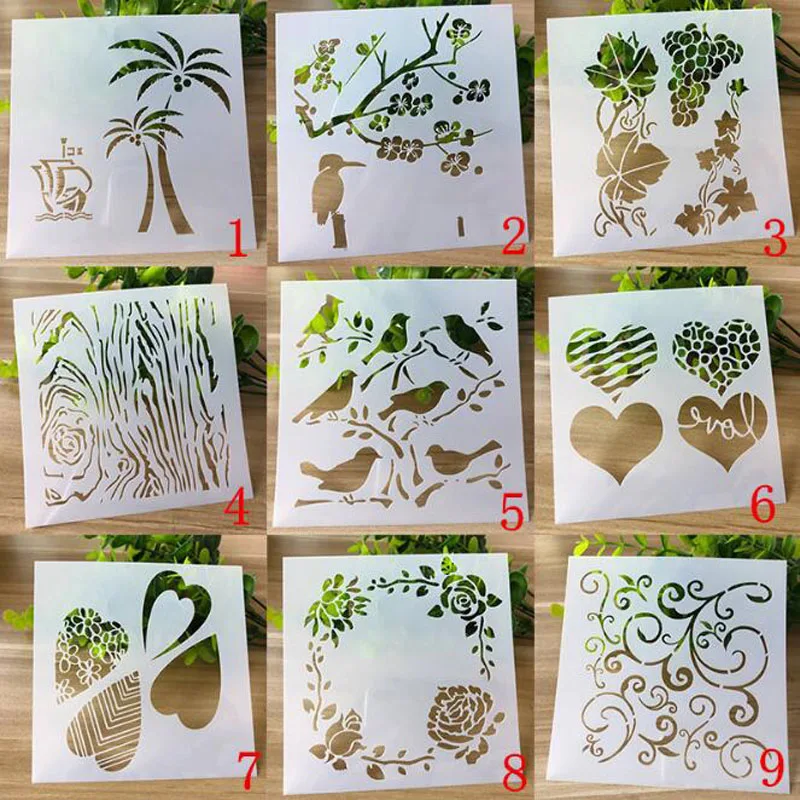 Coconut Tree Stencil For Wall Painting Template DIY Scrapbooking Diary Stamp Accessories Coloring Embossing Decoration Reusable