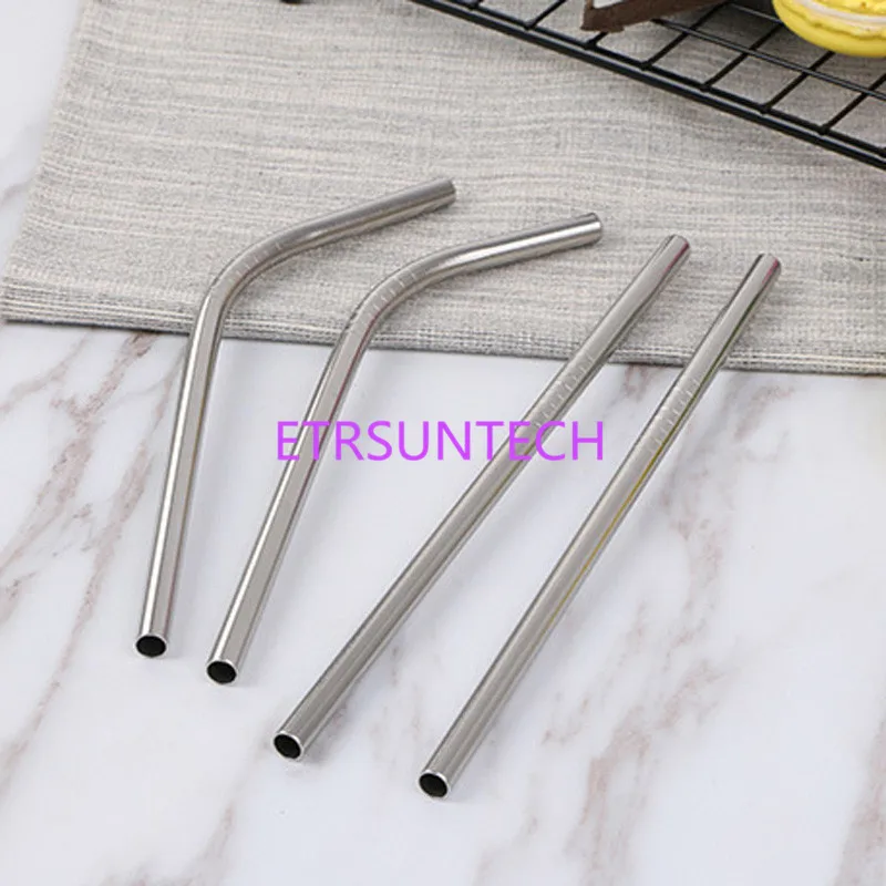 2000pcs/lot 18cm Short Drinking Straw For Kids 316 Stainless Steel Straw Reusable Silver Metal Straws  Food Grade For Juicy