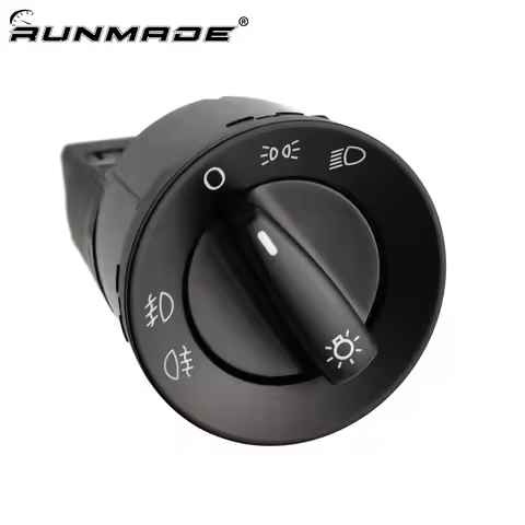 runmade Headlight Fog Lights Switch Control 1C0941531 for VW 1998 - 2004 2005 GTI Golf Jetta MK4 4 Passat B5 B5.5 Beetle Euro