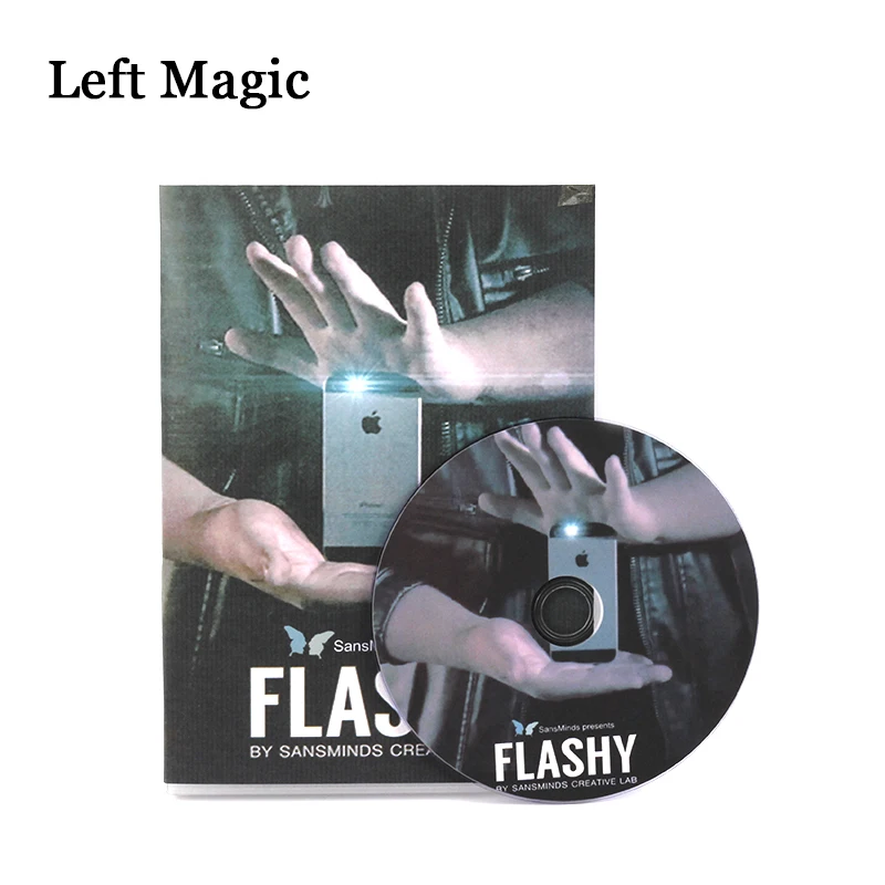 Flashy (DVD+Gimmick)  By SansMinds Creative Lab Magic Tricks Close-Up Card Phone Disappear Magic Props  Street Stage Magic