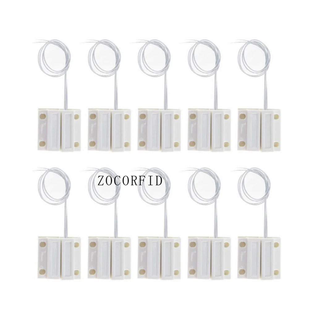 10pairs MC-38B normally close NC type Wired Door Window Sensor Magnetic Switch Home Alarm System for alarm or cabinet light